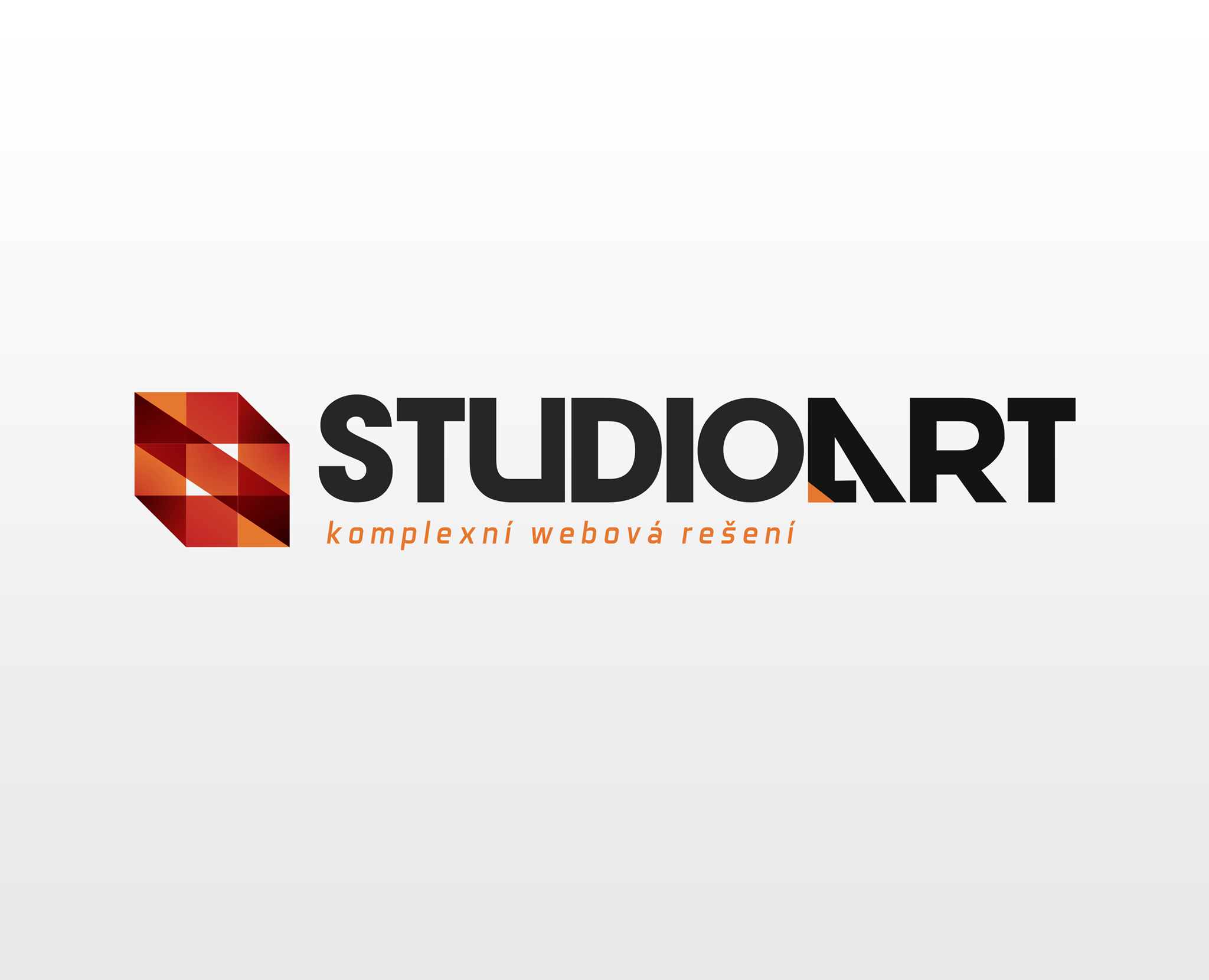 The StudioArt logo with the tagline komplexní webová řešení, complete web solutions